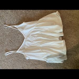 cute and flowy white tank